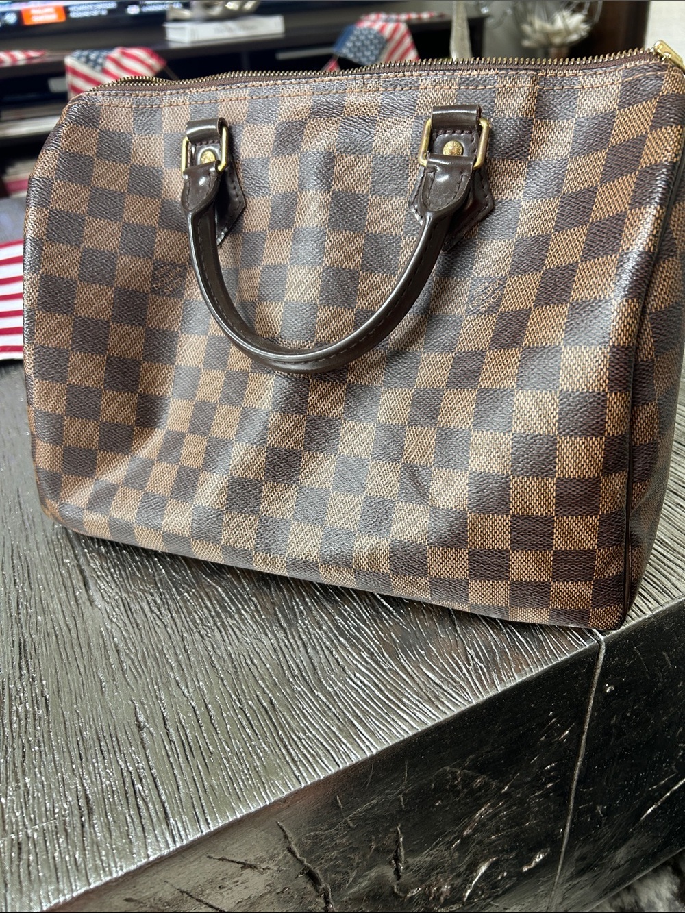 Louis Vuitton Speedy 30 Damier Ebene Coateal Canvas - Picture 4 of 6